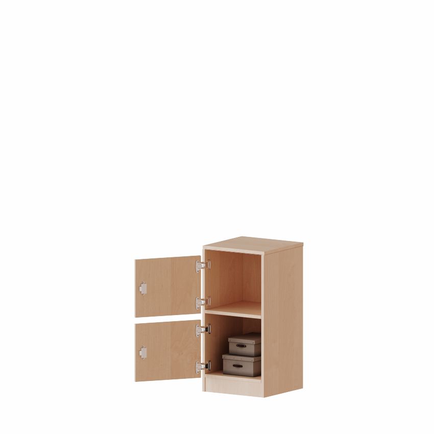 Schließfachschrank eintürig 2 OH, Briefschlitze, Türen rechts oder links, 4 Dekore